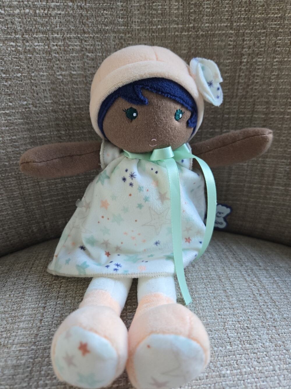 Kaloo Stuffed Baby Plush Lovey 9" Tendres & Douces My First Doll Star Dress
